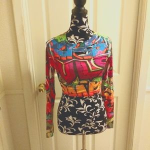 Playful Long Sleeve Crop Top